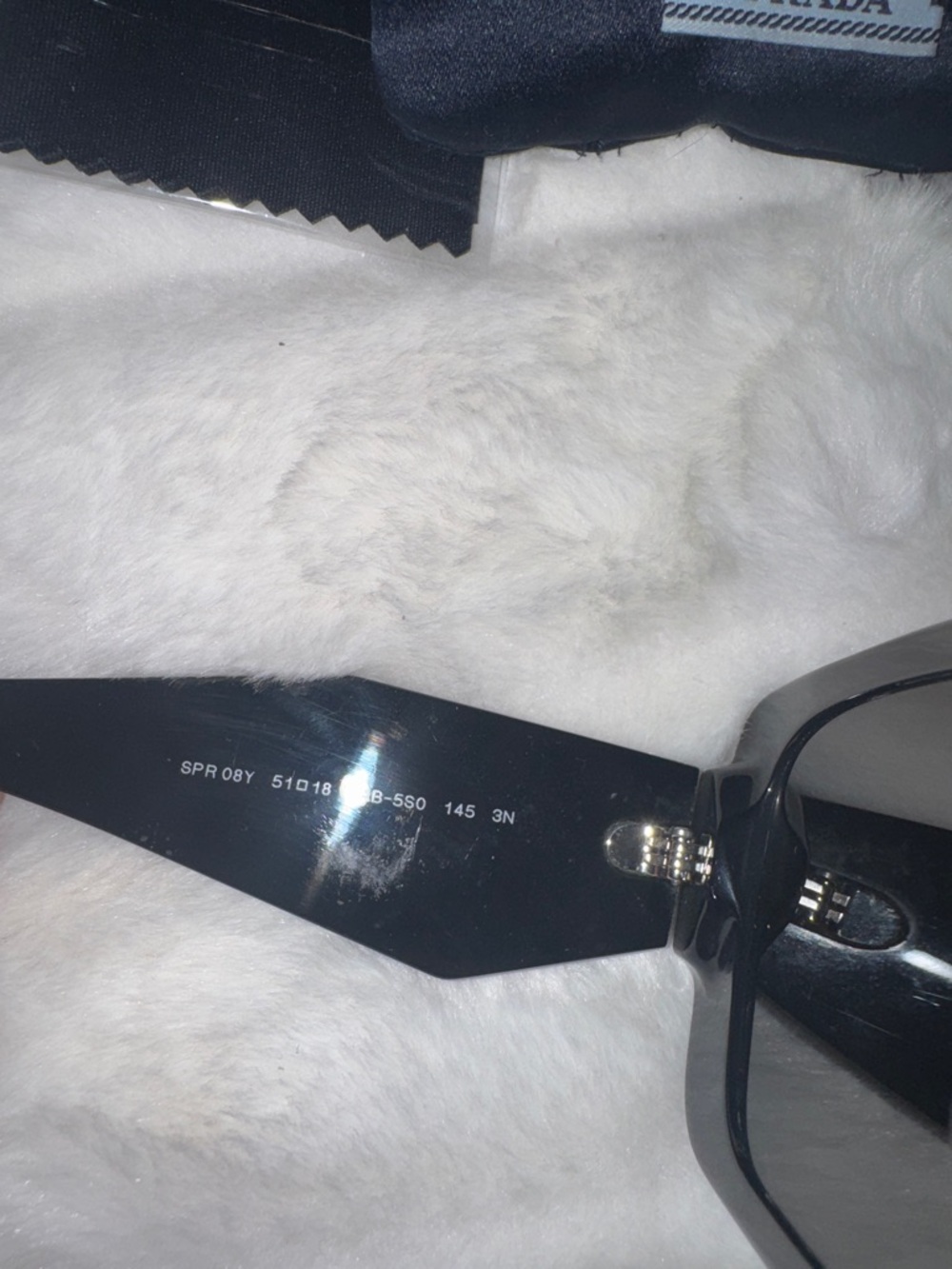 Prada 08YS Symbole Butterfly Black sunglasses - Picture 7 of 8